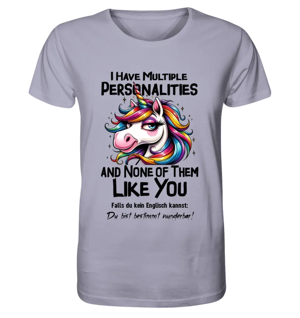 Unicorn - Multiple Personality • Cat • Unisex Premium T-Shirt XS-5XL made of organic cotton for women &amp; men • Exclusive design • personalized