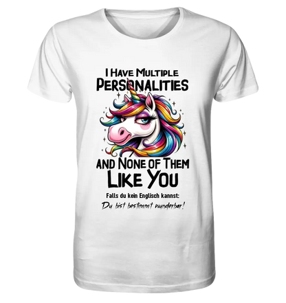 Unicorn - Multiple Personality • Cat • Unisex Premium T-Shirt XS-5XL made of organic cotton for women &amp; men • Exclusive design • personalized