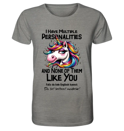 Unicorn - Multiple Personality • Cat • Unisex Premium T-Shirt XS-5XL made of organic cotton for women &amp; men • Exclusive design • personalized