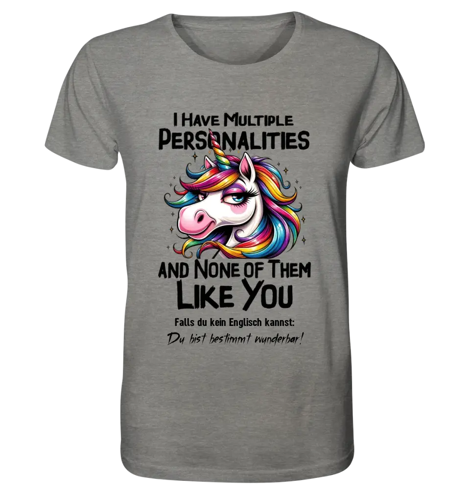 Unicorn - Multiple Personality • Cat • Unisex Premium T-Shirt XS-5XL made of organic cotton for women &amp; men • Exclusive design • personalized