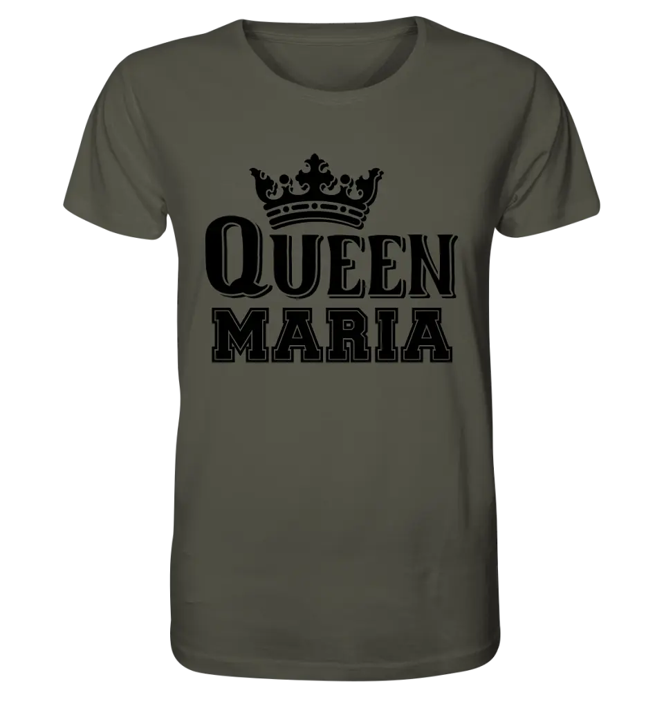 QUEEN + WUNSCHNAME • Unisex Premium T-Shirt XS-5XL aus Bio-Baumwolle für Damen & Herren • Exklusivdesign • personalisiert