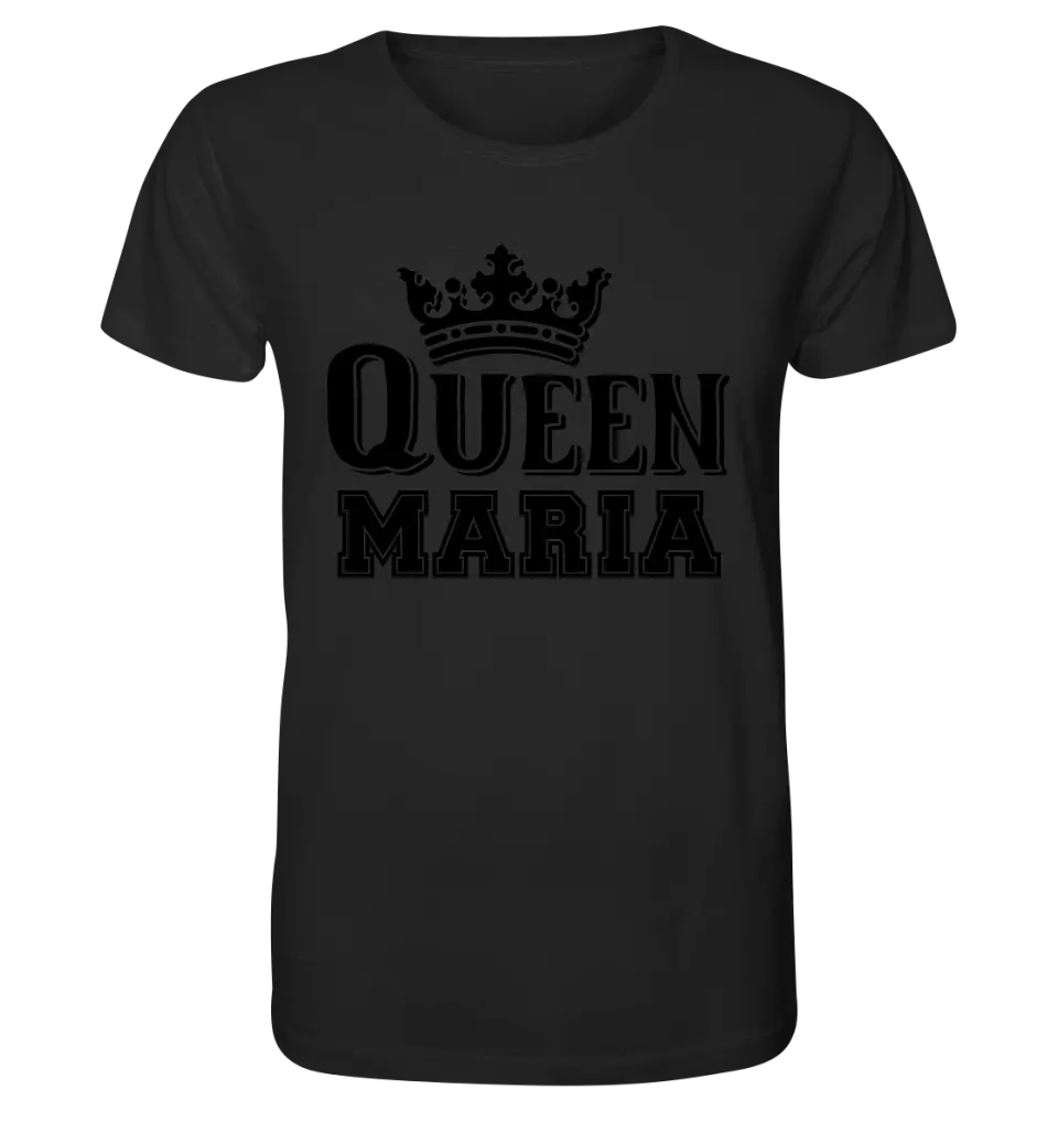 QUEEN + DESIRED NAME • Unisex Premium T-Shirt XS-5XL made of organic cotton for women &amp; men • Exclusive design • personalized