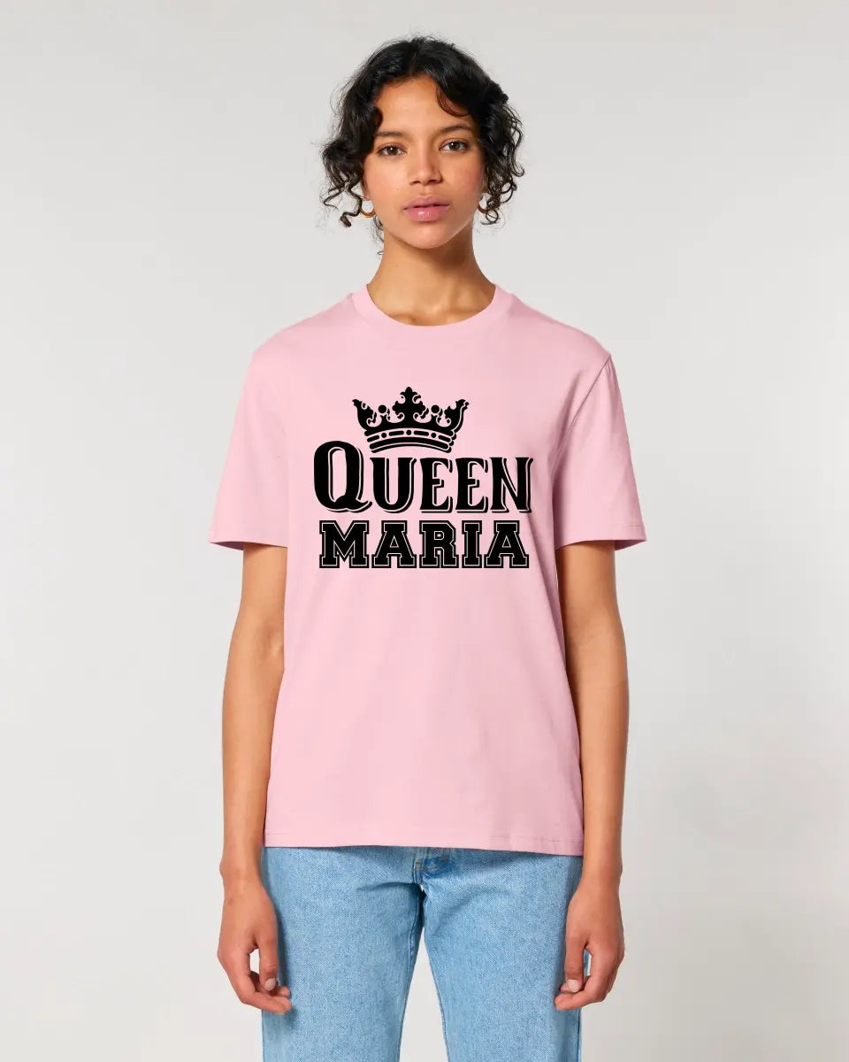 QUEEN + DESIRED NAME • Unisex Premium T-Shirt XS-5XL made of organic cotton for women &amp; men • Exclusive design • personalized