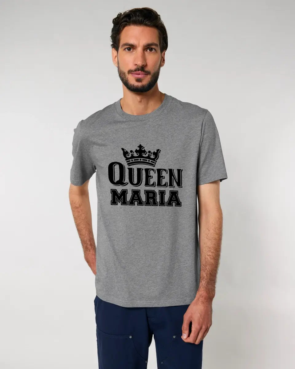 QUEEN + DESIRED NAME • Unisex Premium T-Shirt XS-5XL made of organic cotton for women &amp; men • Exclusive design • personalized