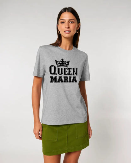 QUEEN + DESIRED NAME • Unisex Premium T-Shirt XS-5XL made of organic cotton for women &amp; men • Exclusive design • personalized