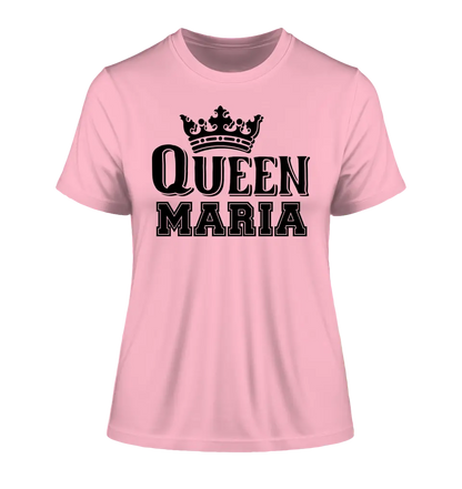 QUEEN + WUNSCHNAME • Ladies Premium T-Shirt XS-2XL aus Bio-Baumwolle für Damen • Exklusivdesign • personalisiert