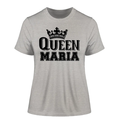 QUEEN + WUNSCHNAME • Ladies Premium T-Shirt XS-2XL aus Bio-Baumwolle für Damen • Exklusivdesign • personalisiert