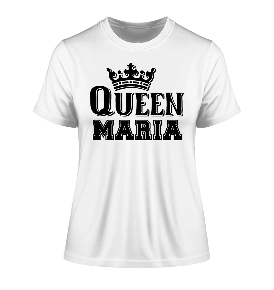 QUEEN + DESIRED NAME • Ladies Premium T-Shirt XS-2XL made of organic cotton for women • Exclusive design • personalized