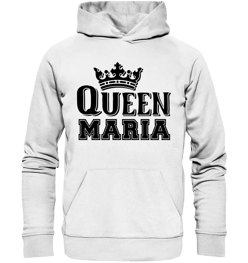 QUEEN + WUNSCHNAME • Unisex Premium Hoodie XS-5XL aus Bio-Baumwolle für Damen & Herren • Exklusivdesign • personalisiert