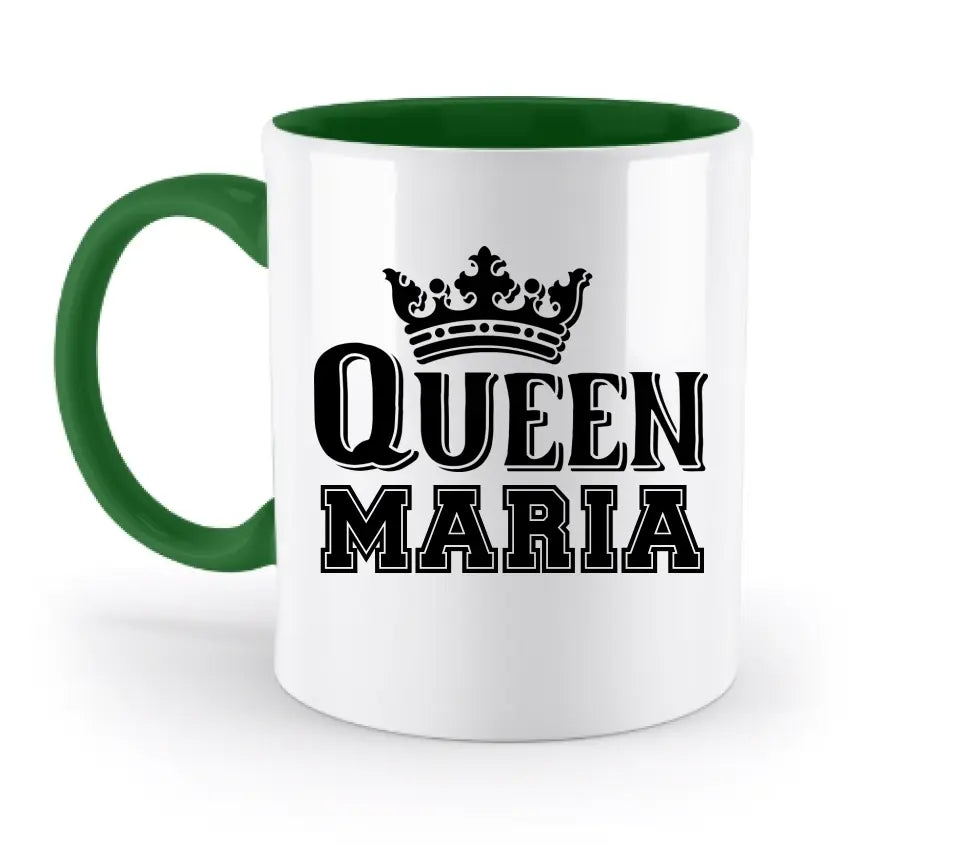 QUEEN + DESIRED NAME • two-tone mug • exclusive design • personalized