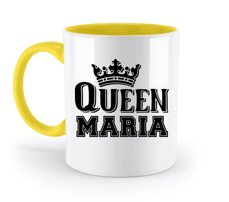 QUEEN + WUNSCHNAME • zweifarbige Tasse  • Exklusivdesign • personalisiert