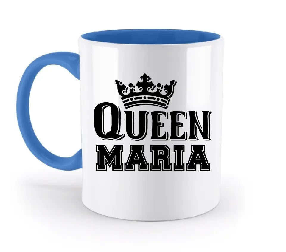 QUEEN + WUNSCHNAME • zweifarbige Tasse  • Exklusivdesign • personalisiert