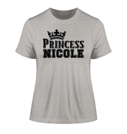 PRINCESS + WUNSCHNAME • Ladies Premium T-Shirt XS-2XL aus Bio-Baumwolle für Damen • Exklusivdesign • personalisiert