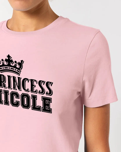 PRINCESS + WUNSCHNAME • Ladies Premium T-Shirt XS-2XL aus Bio-Baumwolle für Damen • Exklusivdesign • personalisiert