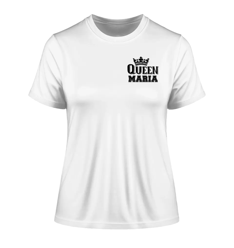 QUEEN + DESIRED NAME • Ladies Premium T-Shirt XS-2XL made of organic cotton for women • Exclusive design • personalized • chest print