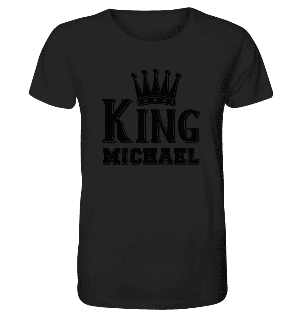 KING + DESIRED NAME • Unisex Premium T-Shirt XS-5XL made of organic cotton for women &amp; men • Exclusive design • personalized