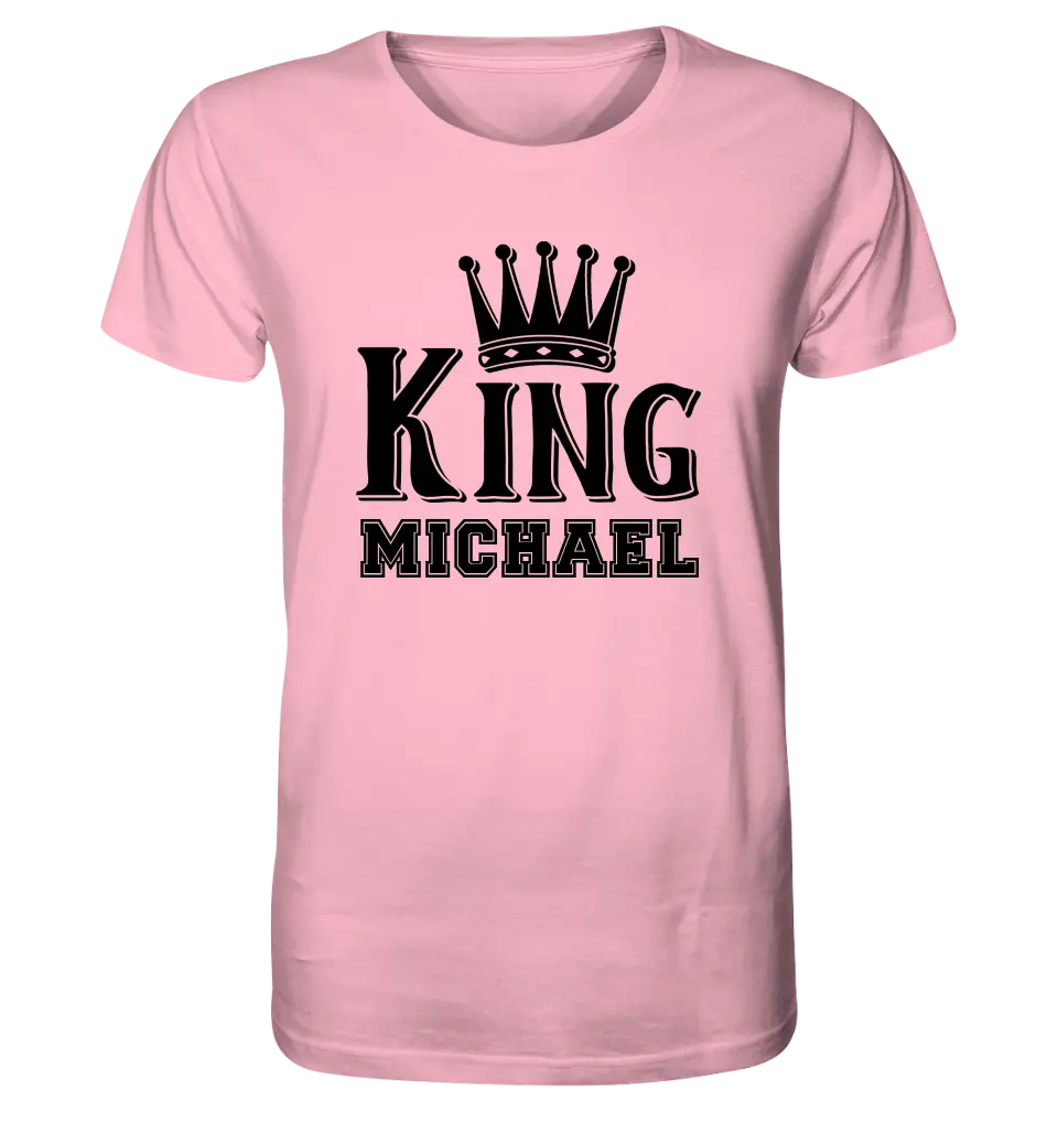 KING + DESIRED NAME • Unisex Premium T-Shirt XS-5XL made of organic cotton for women &amp; men • Exclusive design • personalized