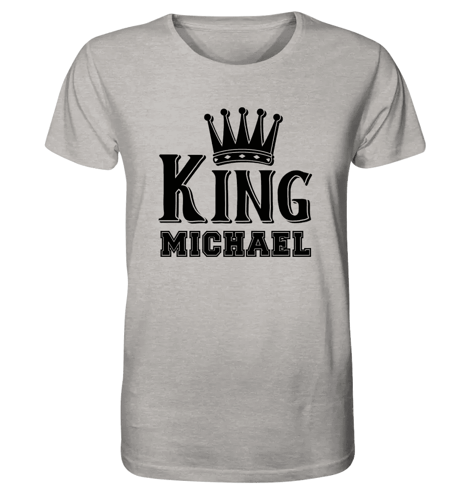 KING + DESIRED NAME • Unisex Premium T-Shirt XS-5XL made of organic cotton for women &amp; men • Exclusive design • personalized