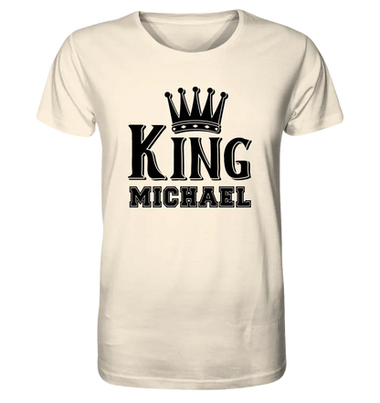 KING + DESIRED NAME • Unisex Premium T-Shirt XS-5XL made of organic cotton for women &amp; men • Exclusive design • personalized