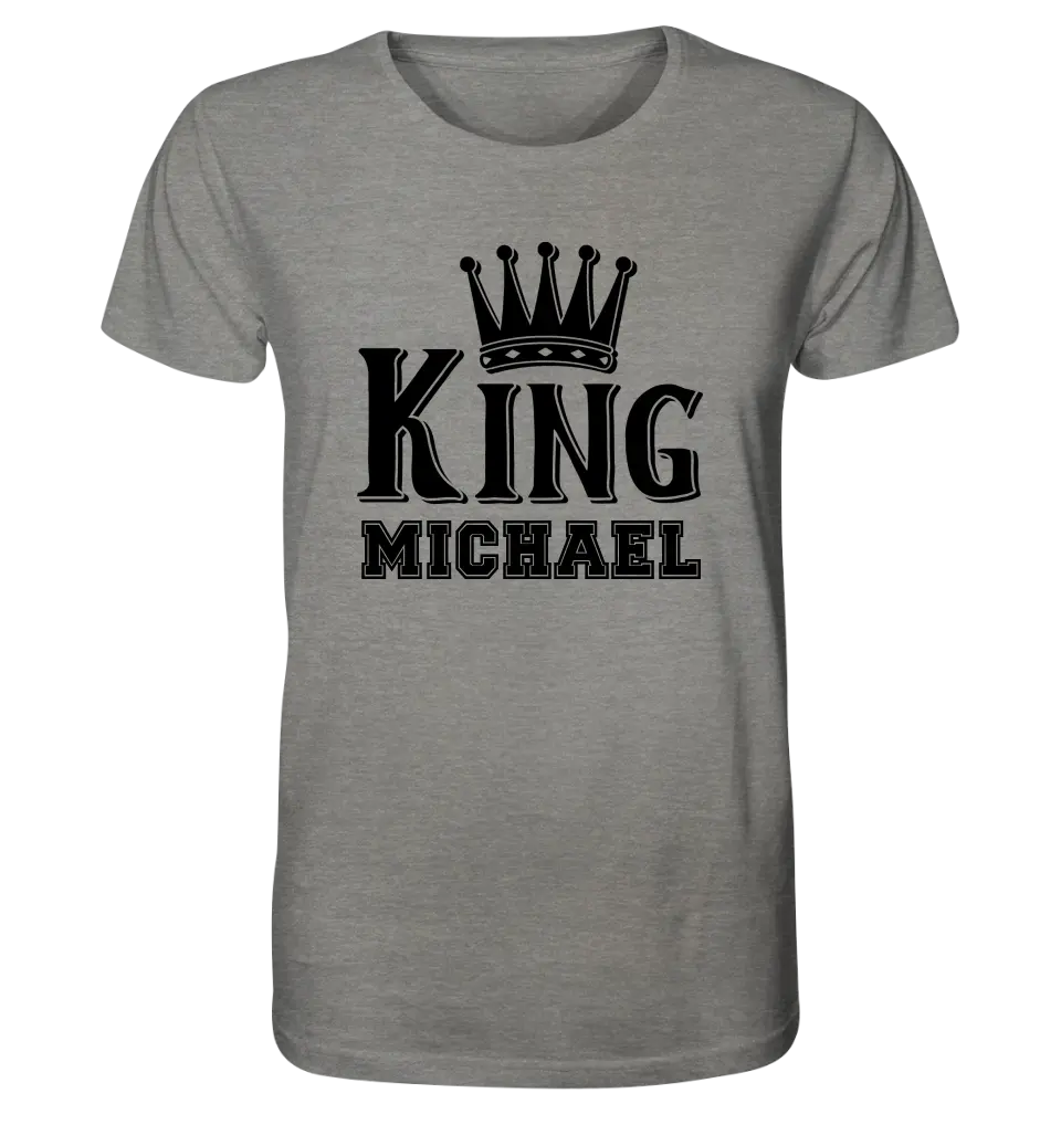 KING + WUNSCHNAME • Unisex Premium T-Shirt XS-5XL aus Bio-Baumwolle für Damen & Herren • Exklusivdesign • personalisiert