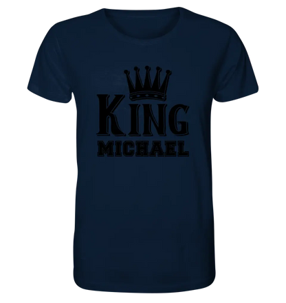 KING + DESIRED NAME • Unisex Premium T-Shirt XS-5XL made of organic cotton for women &amp; men • Exclusive design • personalized