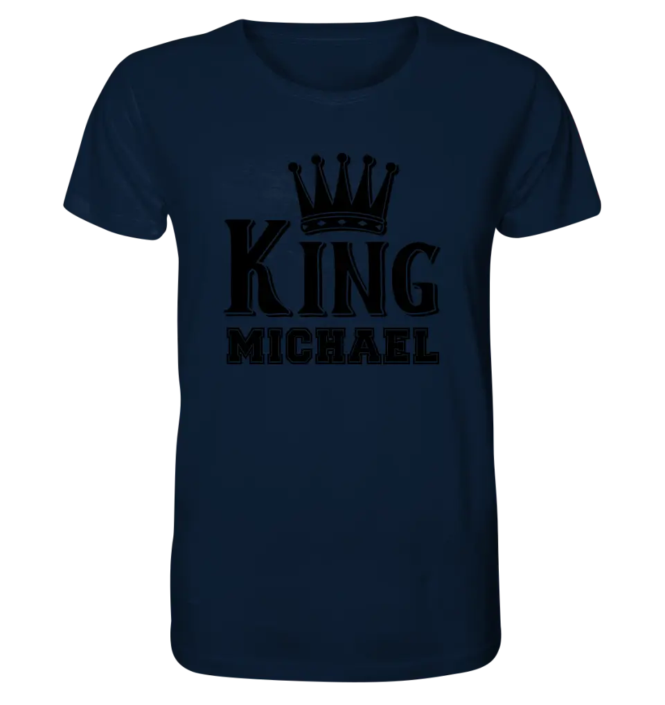 KING + WUNSCHNAME • Unisex Premium T-Shirt XS-5XL aus Bio-Baumwolle für Damen & Herren • Exklusivdesign • personalisiert