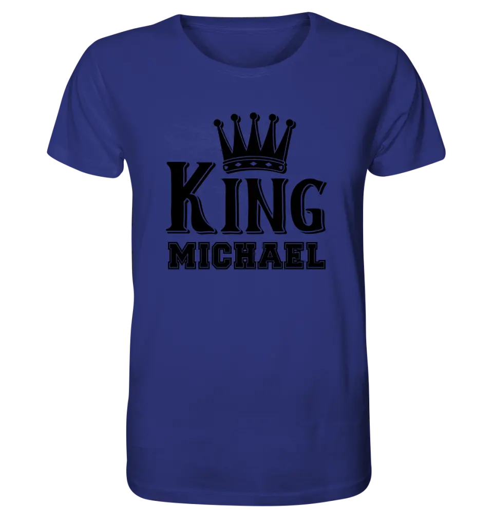 KING + WUNSCHNAME • Unisex Premium T-Shirt XS-5XL aus Bio-Baumwolle für Damen & Herren • Exklusivdesign • personalisiert