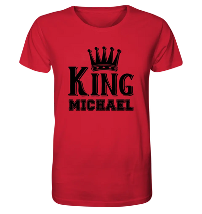 KING + DESIRED NAME • Unisex Premium T-Shirt XS-5XL made of organic cotton for women &amp; men • Exclusive design • personalized