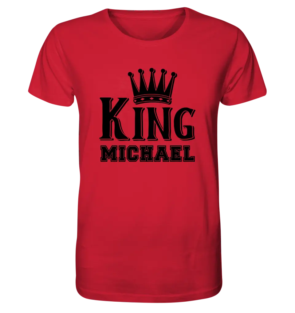 KING + WUNSCHNAME • Unisex Premium T-Shirt XS-5XL aus Bio-Baumwolle für Damen & Herren • Exklusivdesign • personalisiert