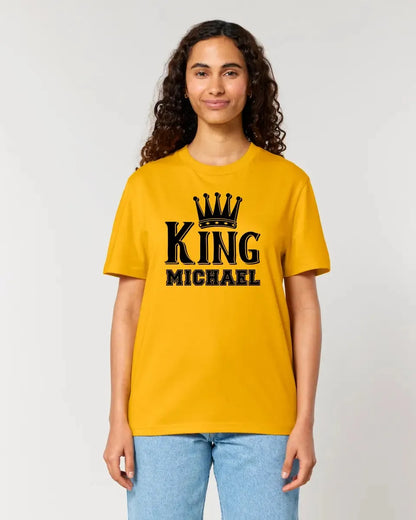 KING + WUNSCHNAME • Unisex Premium T-Shirt XS-5XL aus Bio-Baumwolle für Damen & Herren • Exklusivdesign • personalisiert