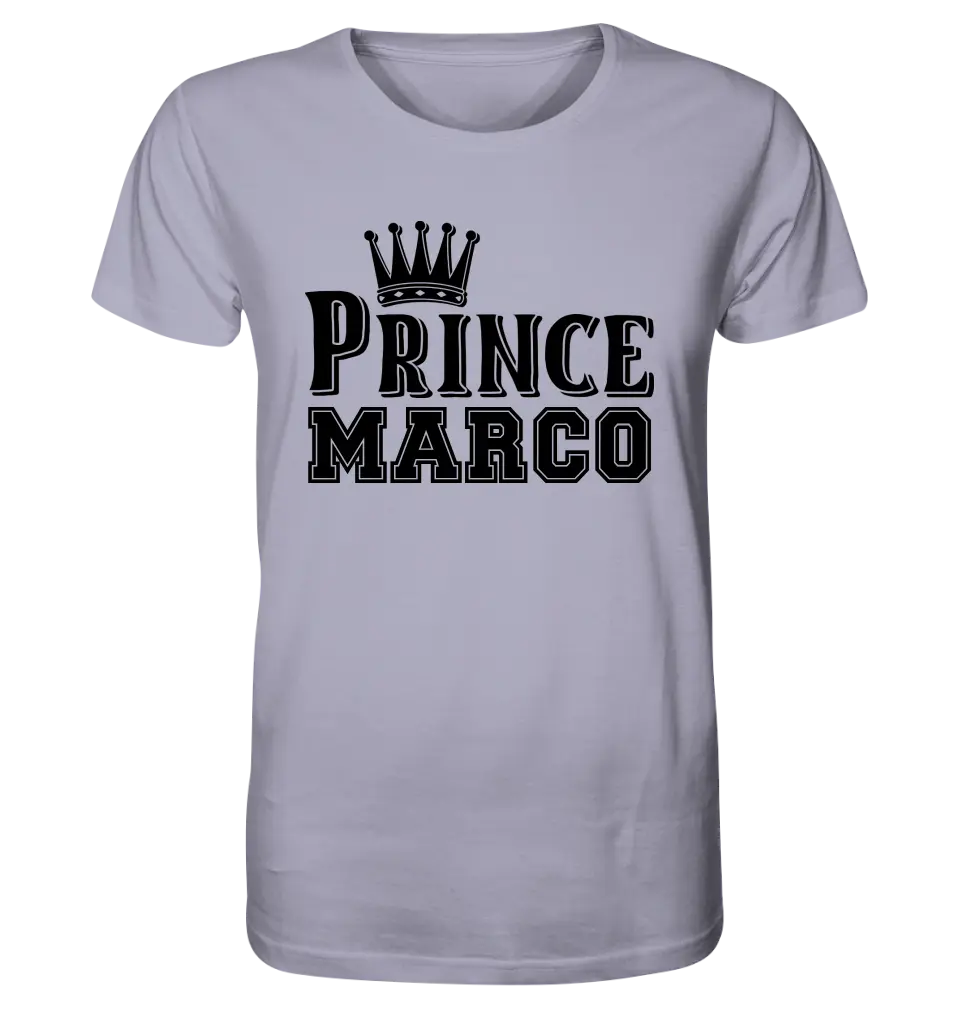 PRINCE + DESIRED NAME • Unisex Premium T-Shirt XS-5XL made of organic cotton for women &amp; men • Exclusive design • personalized