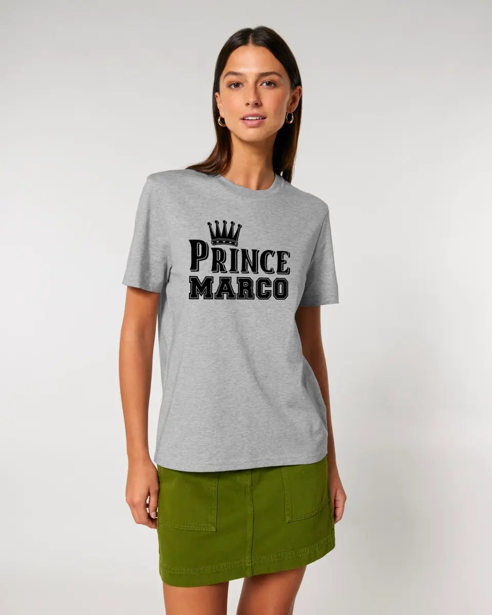 PRINCE + DESIRED NAME • Unisex Premium T-Shirt XS-5XL made of organic cotton for women &amp; men • Exclusive design • personalized