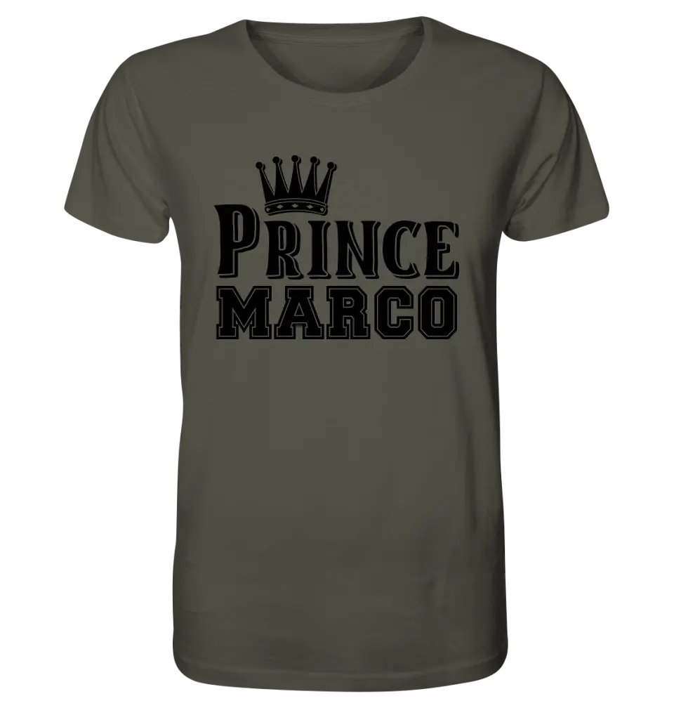 PRINCE + WUNSCHNAME • Unisex Premium T-Shirt XS-5XL aus Bio-Baumwolle für Damen & Herren • Exklusivdesign • personalisiert