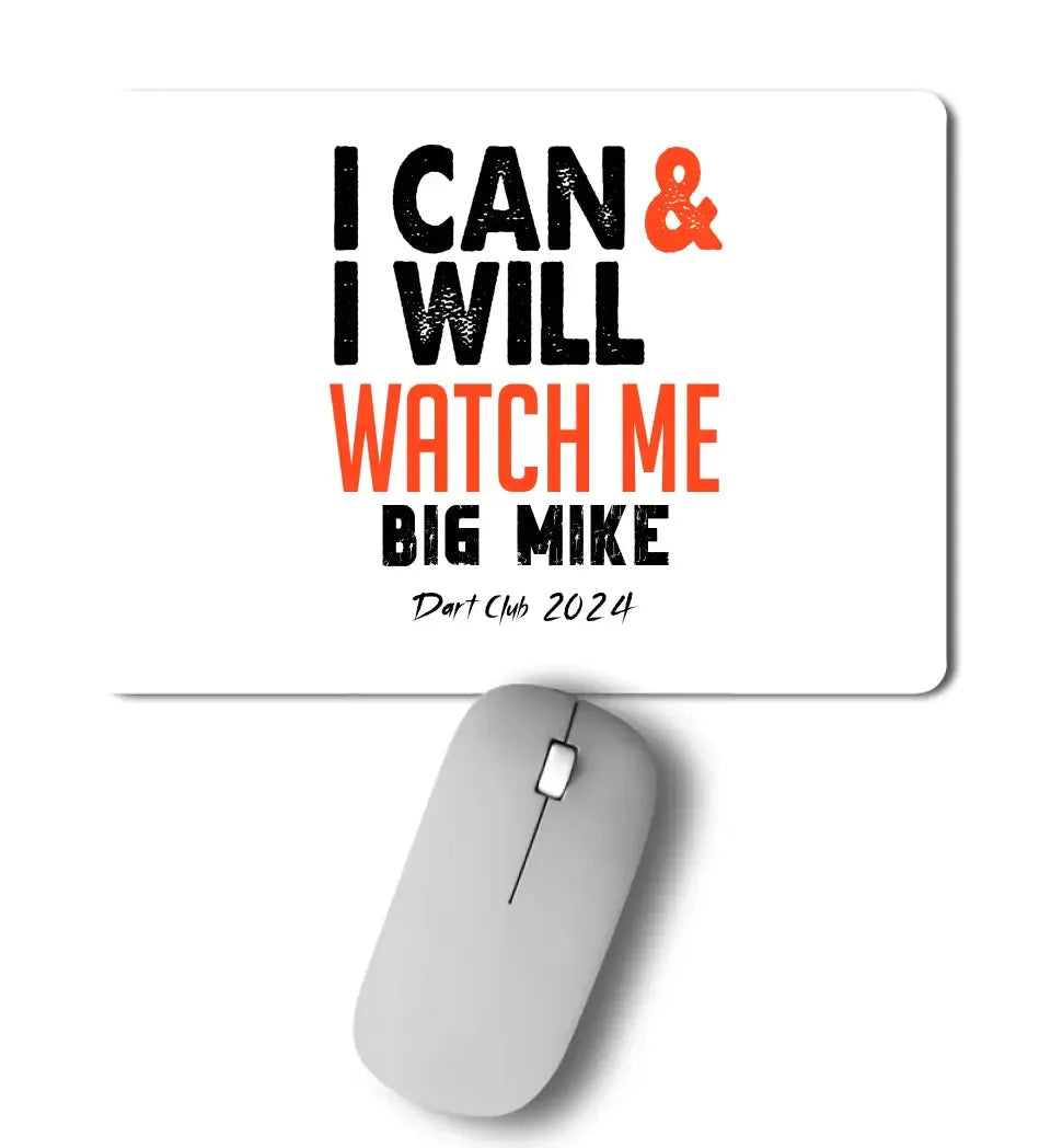 I CAN & I WILL • Mousepad • Exklusivdesign • personalisiert