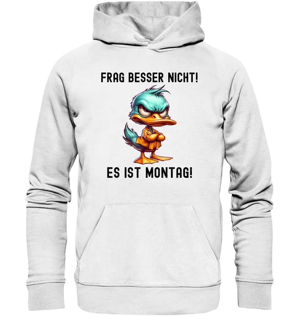 Miese Ente • Passe den Text an • Unisex Premium Hoodie XS-5XL aus Bio-Baumwolle für Damen & Herren • Exklusivdesign • personalisiert