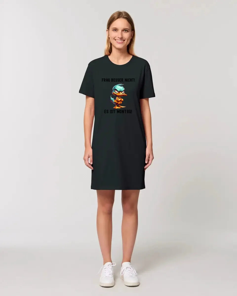 Lousy Duck • Customize the text • 4 versions • Ladies Premium T-Shirt Dress made of organic cotton S-2XL • Exclusive design • personalized