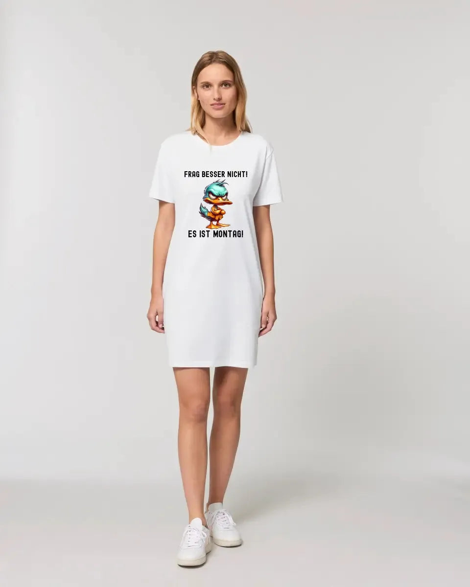 Lousy Duck • Customize the text • 4 versions • Ladies Premium T-Shirt Dress made of organic cotton S-2XL • Exclusive design • personalized