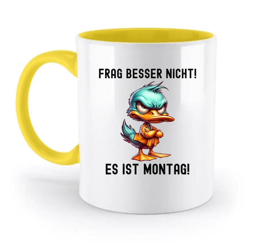 Miese Ente • Passe den Text an • zweifarbige Tasse  • Exklusivdesign • personalisiert