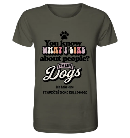 Their Dogs • Dog • Customize the text • Unisex Premium T-Shirt XS-5XL made of organic cotton for women &amp; men • Exclusive design • personalized