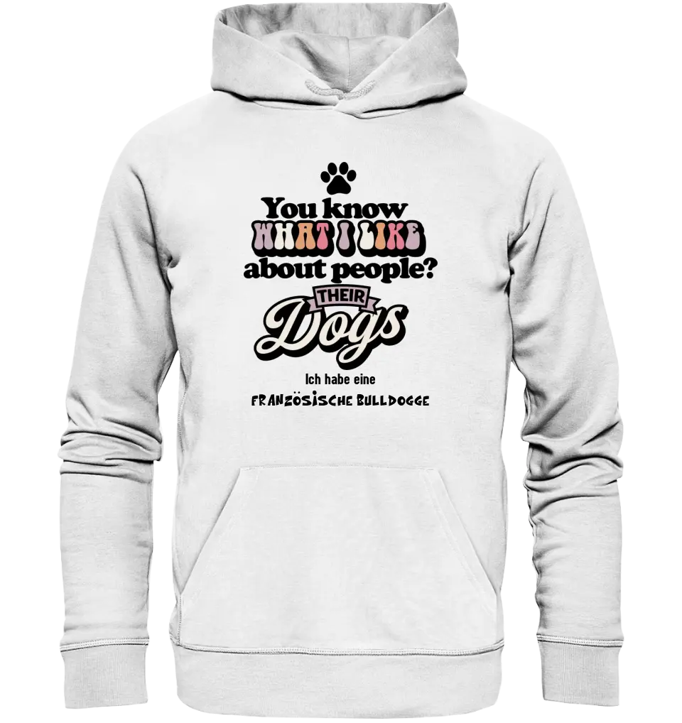 Their Dogs • Hund • Passe den Text an • Unisex Premium Hoodie XS-5XL aus Bio-Baumwolle für Damen & Herren • Exklusivdesign • personalisiert