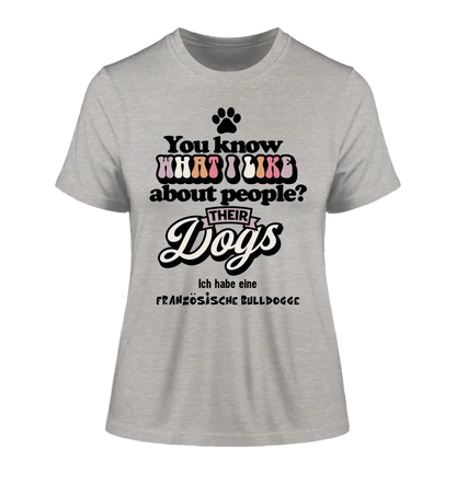 Their Dogs • Hund • Passe den Text an • Ladies Premium T-Shirt XS-2XL aus Bio-Baumwolle für Damen • Exklusivdesign • personalisiert