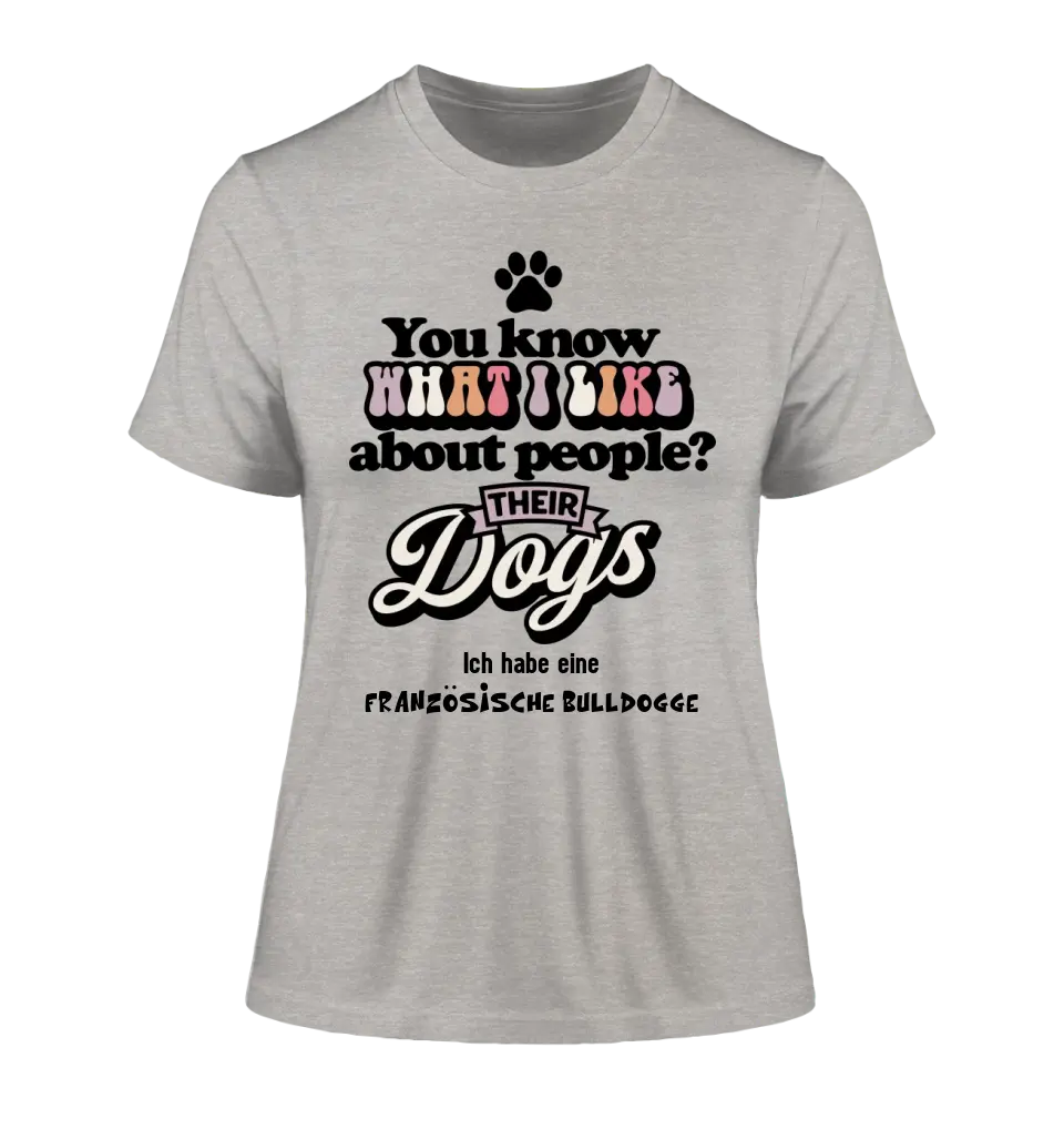 Their Dogs • Hund • Passe den Text an • Ladies Premium T-Shirt XS-2XL aus Bio-Baumwolle für Damen • Exklusivdesign • personalisiert