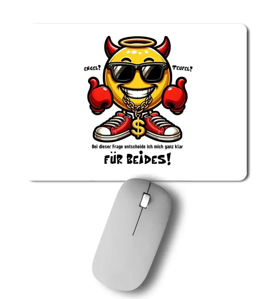 Engel? Teufel? Beides! • Mousepad • Exklusivdesign • personalisiert von HalloGeschenk.de