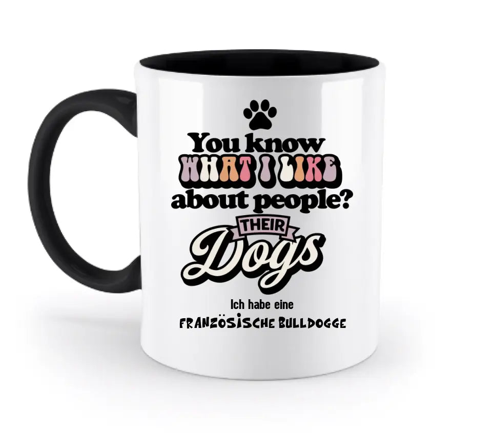 Their Dogs • Hund • Passe den Text an • zweifarbige Tasse • Exklusivdesign • personalisiert