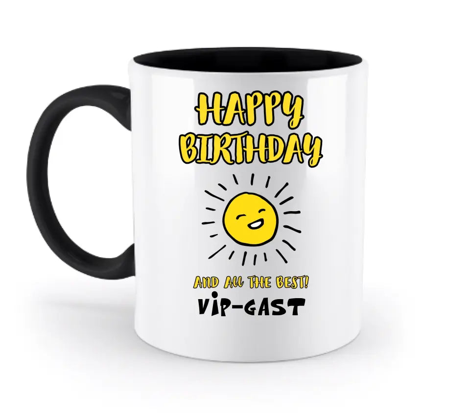 Geburtstag Design 2 • zweifarbige Tasse  • Exklusivdesign • personalisiert