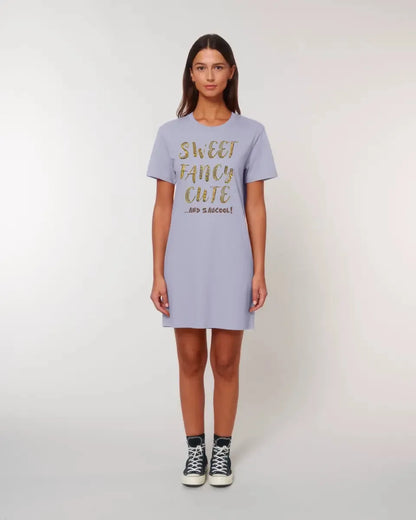 Sweet Fancy Cute • 4 versions • Ladies Premium T-Shirt Dress made of organic cotton S-2XL • Exclusive design • personalized