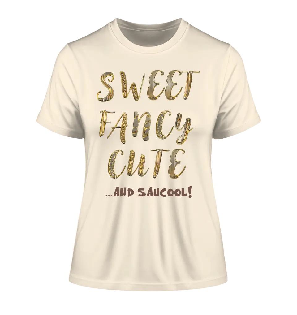 Sweet Fancy Cute • Ladies Premium T-Shirt XS-2XL aus Bio-Baumwolle für Damen • Exklusivdesign • personalisiert