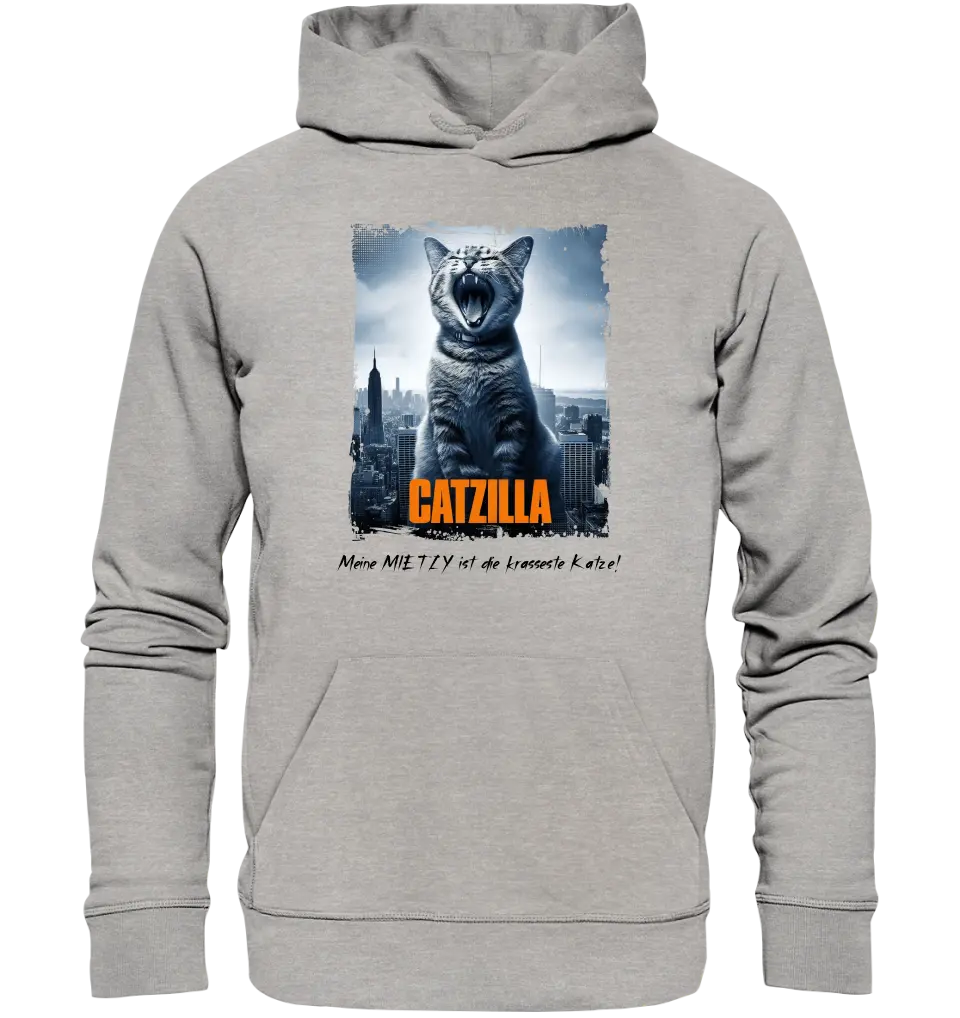 Catzilla • Katze • Unisex Premium Hoodie XS-5XL aus Bio-Baumwolle für Damen & Herren • Exklusivdesign • personalisiert