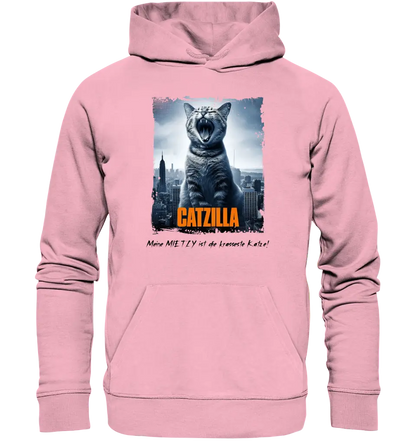 Catzilla • Katze • Unisex Premium Hoodie XS-5XL aus Bio-Baumwolle für Damen & Herren • Exklusivdesign • personalisiert