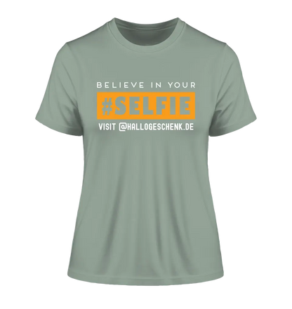 Belive in your selfie • Hashtag • Ladies Premium T-Shirt XS-2XL made of organic cotton for women • Exclusive design • personalized